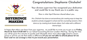 Ms. Chisholm...Difference Maker Ms. Chisholm...Difference Maker
